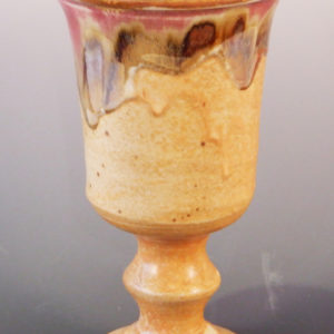 Ceramic goblet for drinking wine